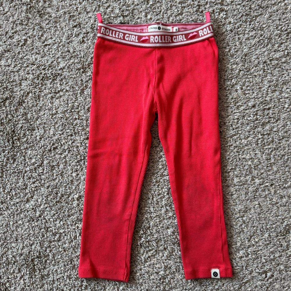 Roller Girl Cherry Red Leggings